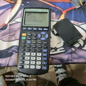Texas Instruments TI-83 Plus Graphing Calculator – Tested & Working w/ Cover